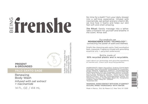 Being Frenshe Present & Grounded Renewing Body Wash, Palo Santo Sage
