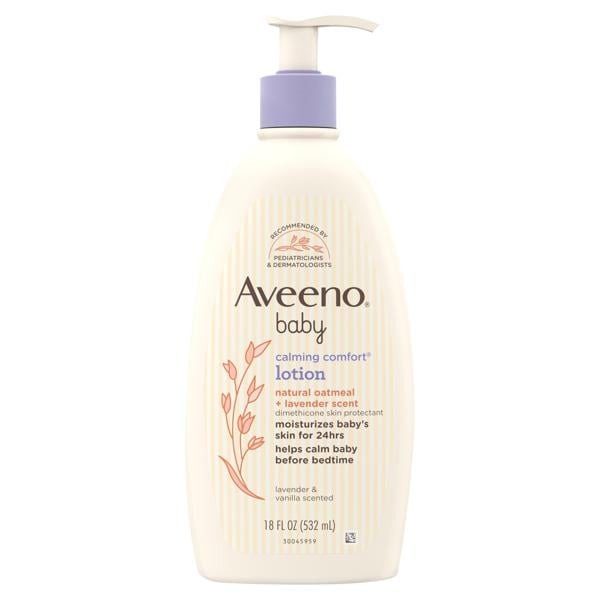 Aveeno Baby Calming Natural Oatmeal + Lavender Scent Comfort Baby Lotion