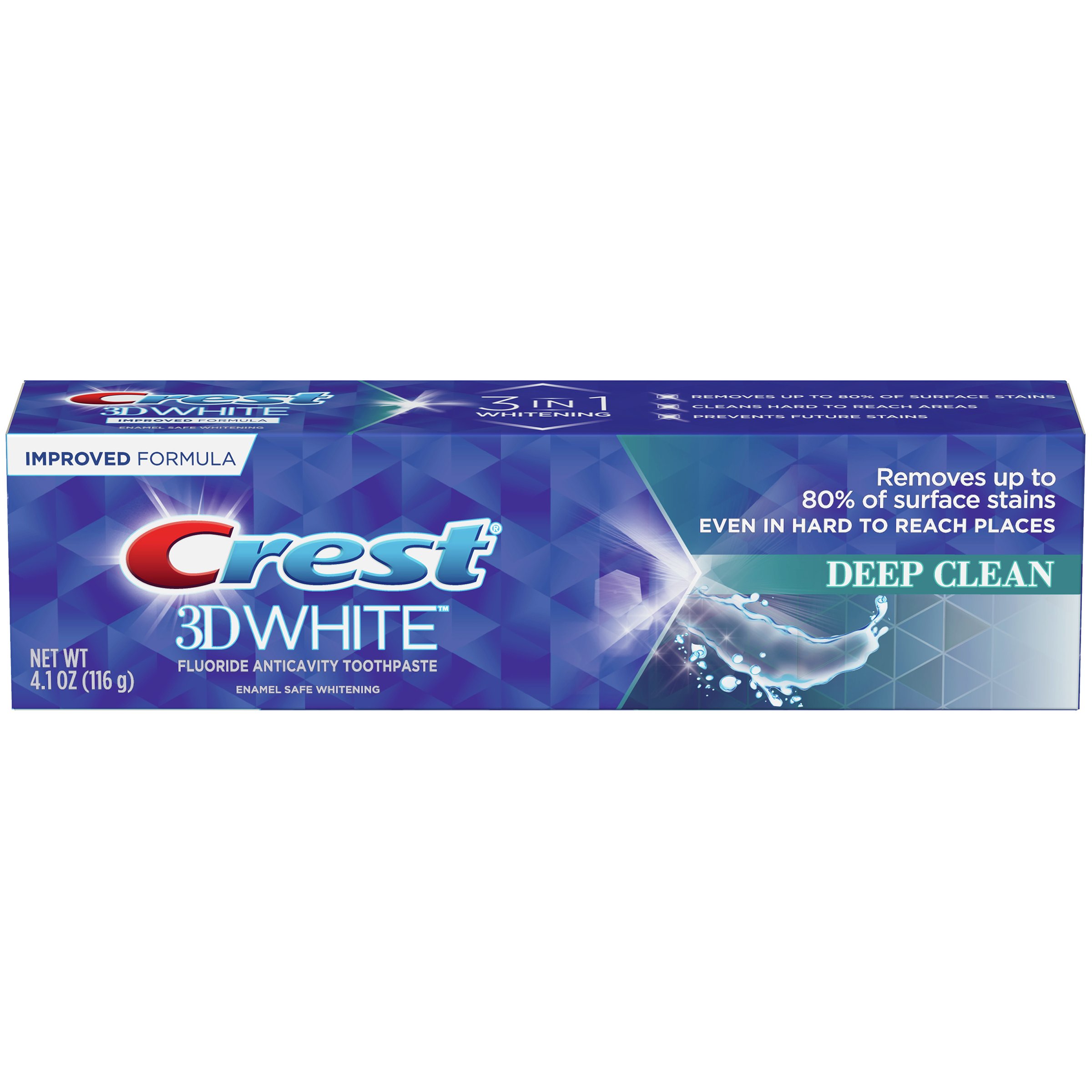 EWG Skin Deep® Crest 3 D White Fluoride Anticavity Toothpaste, Deep