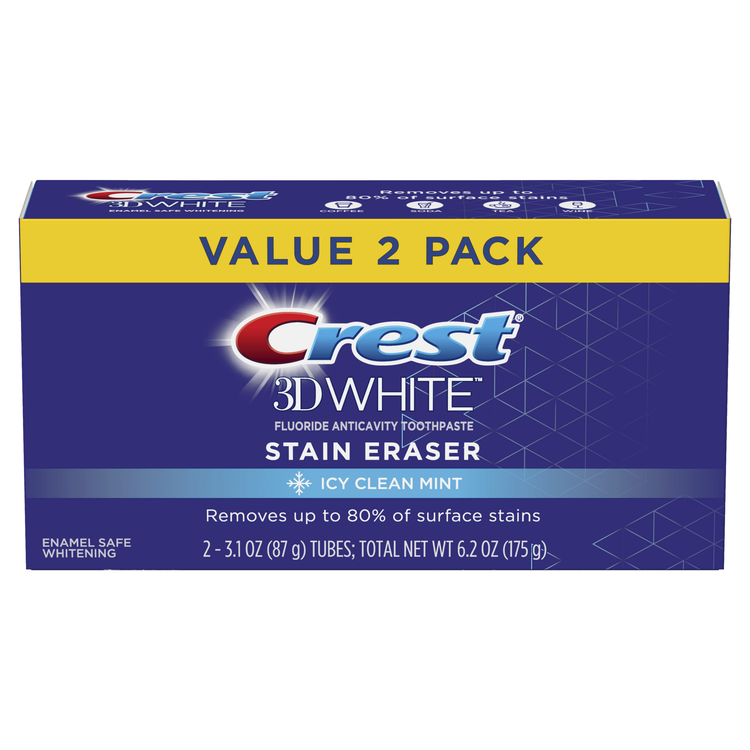 EWG Skin Deep® Crest 3 D White Stain Eraser Fluoride Anticavity