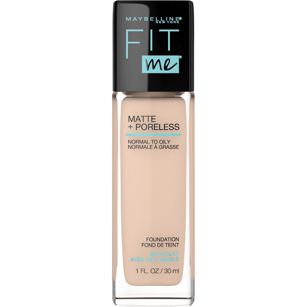 Maybelline Fit Me Matte + Poreless Oil Free Foundation, 120 Classic Ivory 