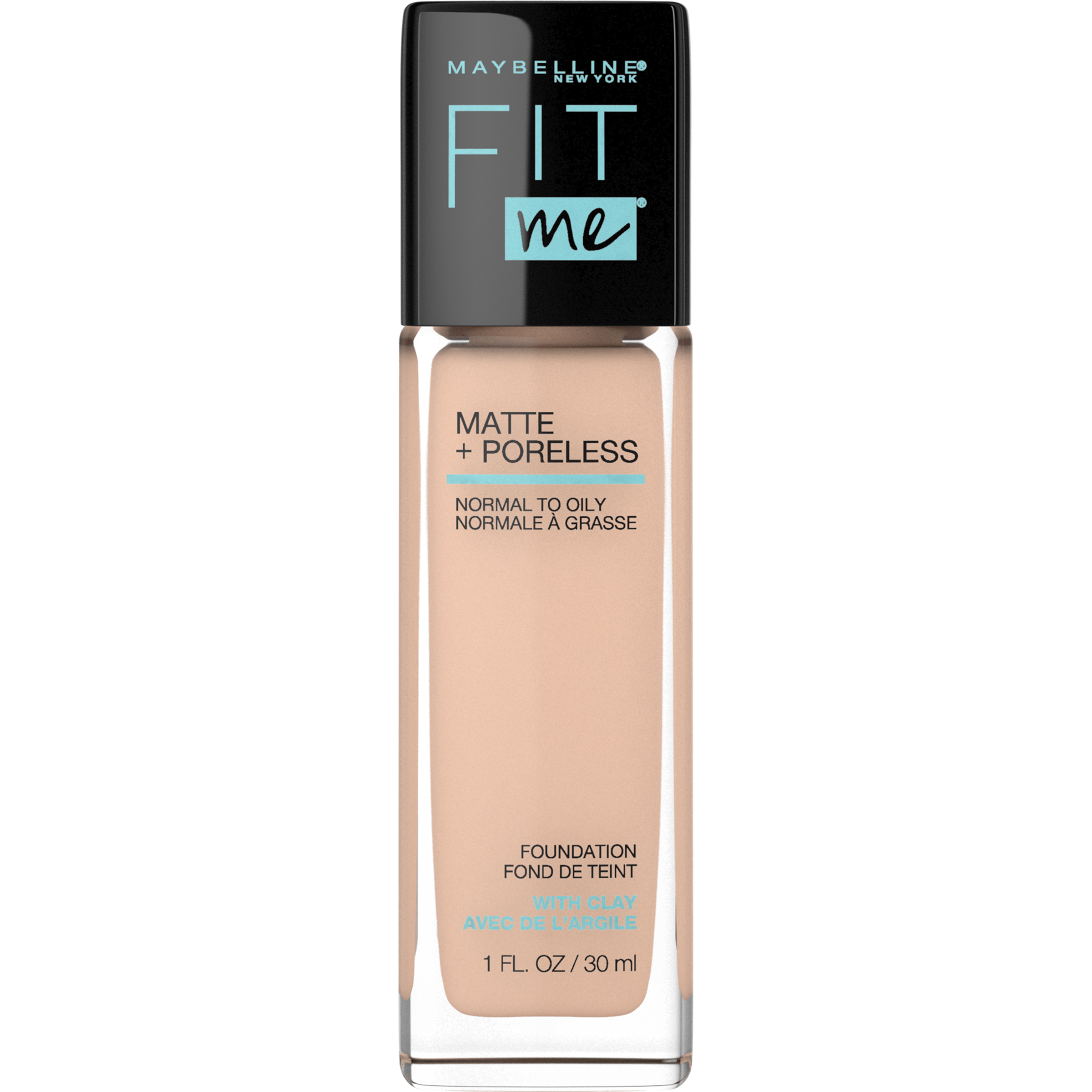 Maybelline New York Fit Me! Matte + Poreless Foundation, Creamy Beige 122