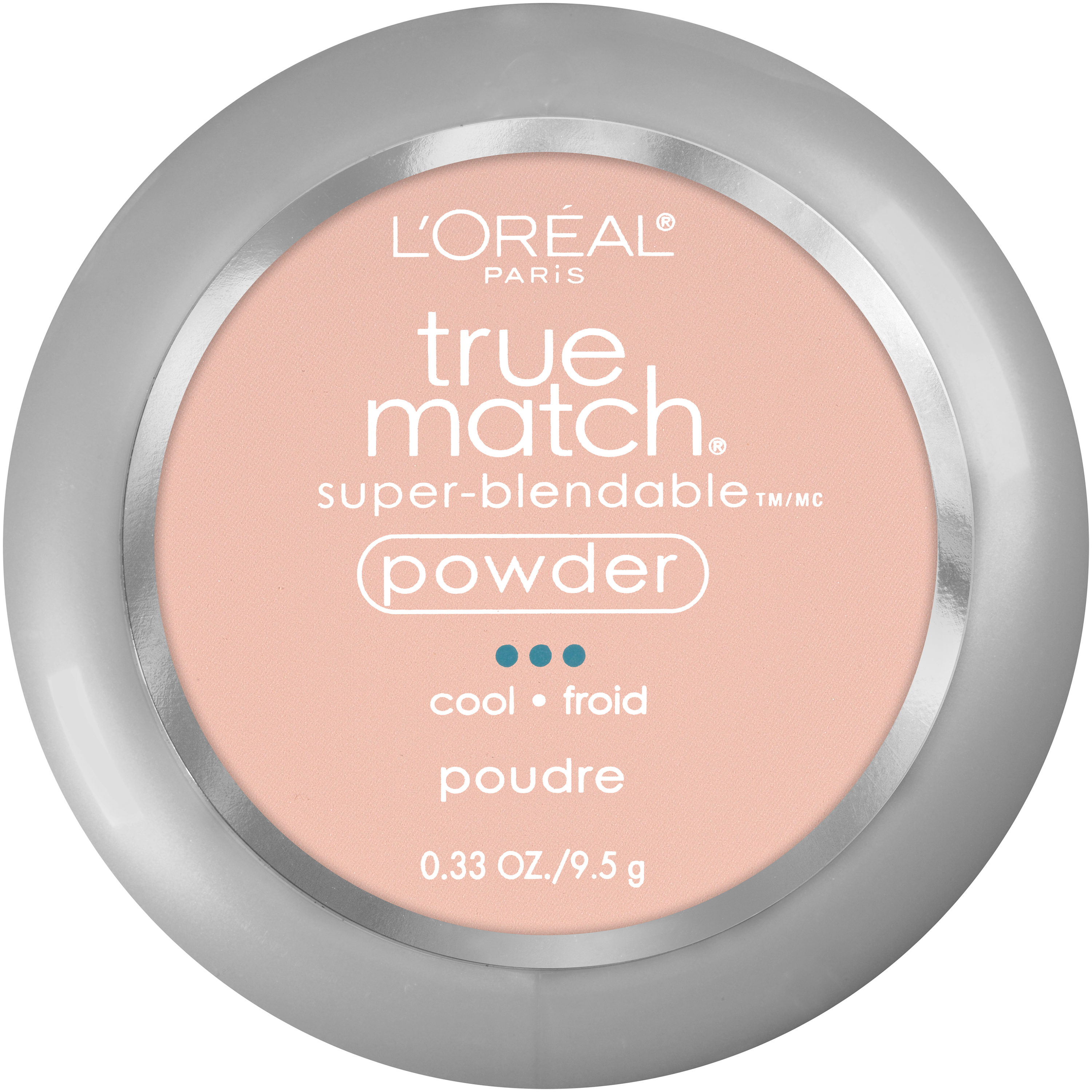 L'Oreal Paris True Match Super-Blendable Powder Foundation C2 Natural Ivory (2020 formulation)