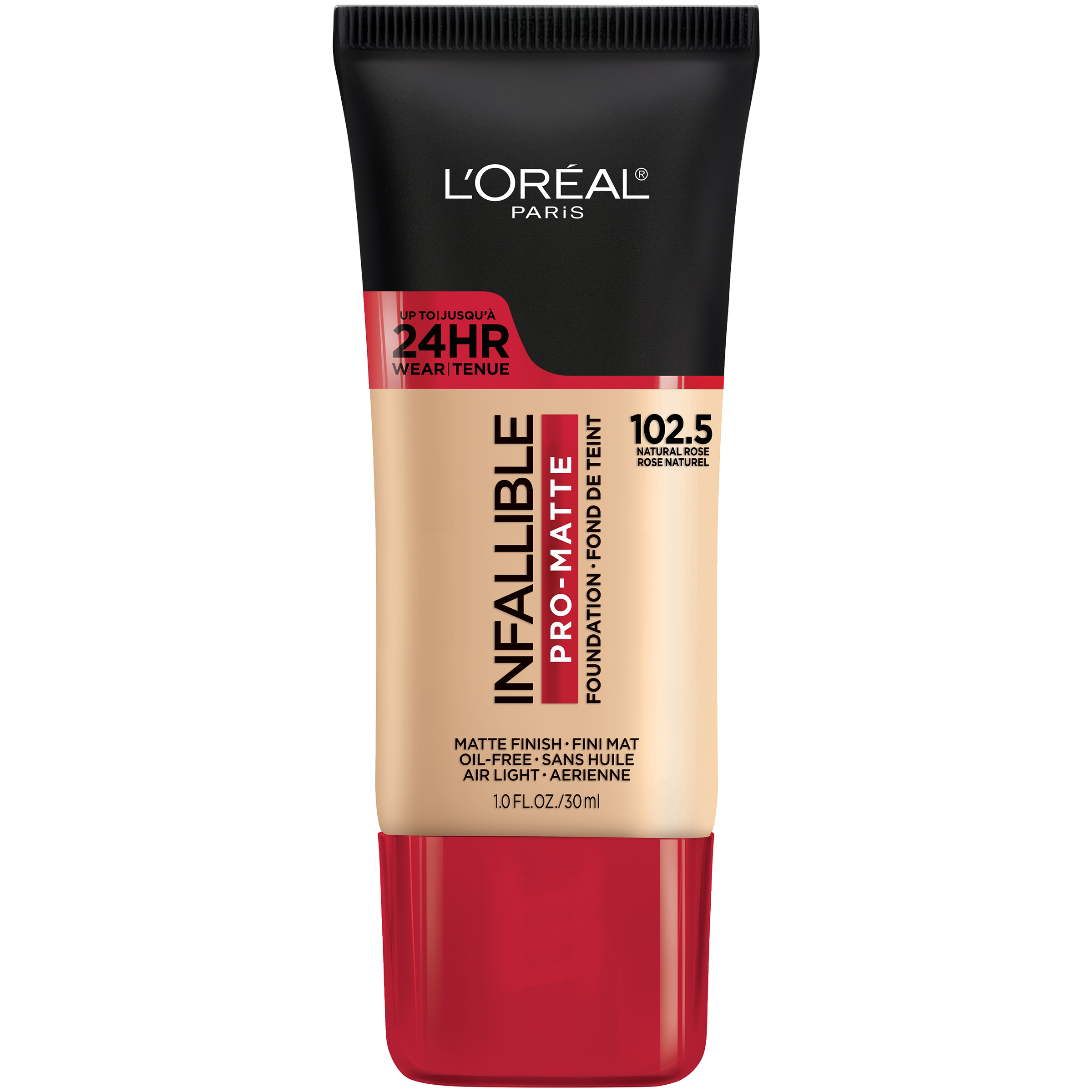 L'Oreal Paris Infallible 24-Hr Pro Matte Finish Foundation, 102.5 Natural Rose