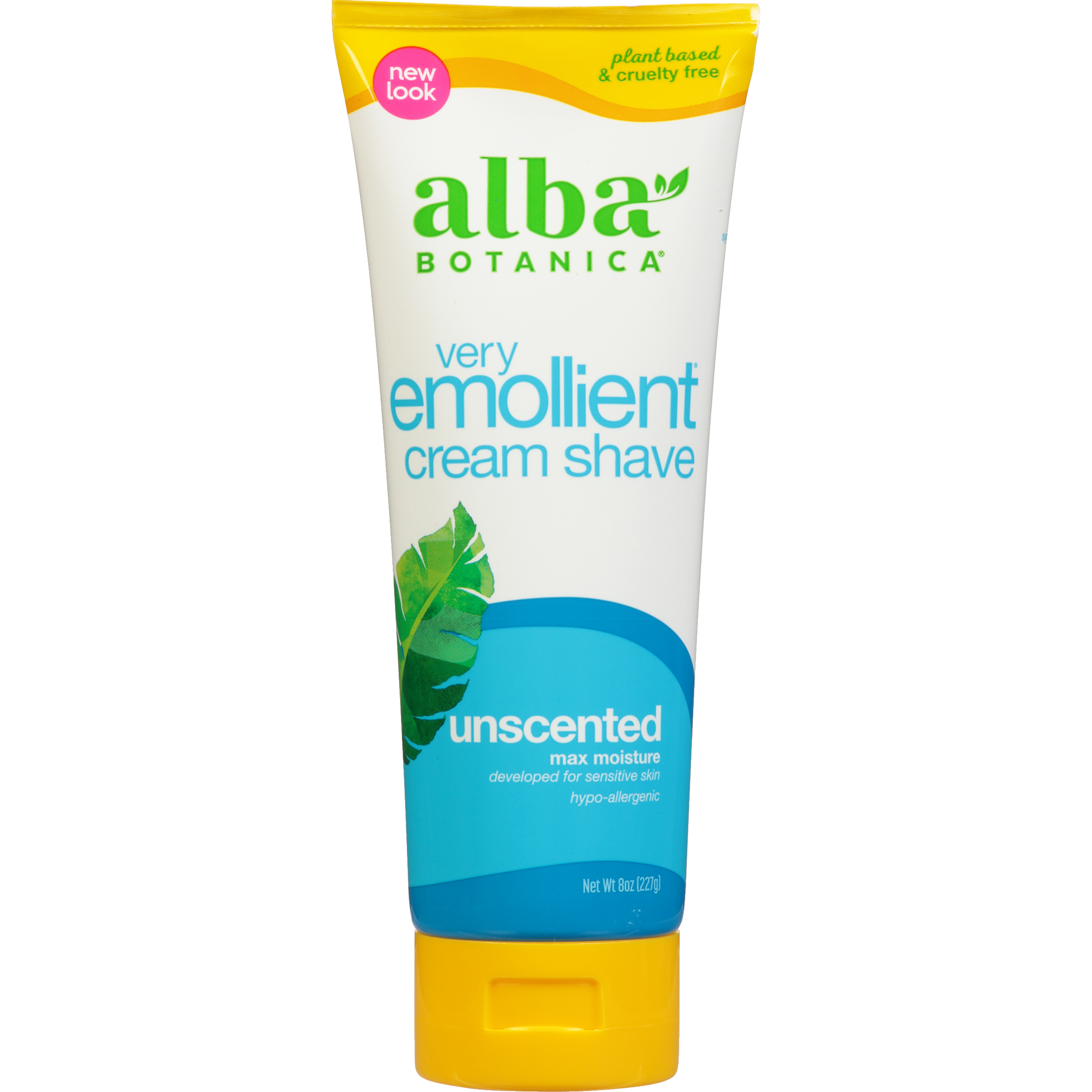 Alba Botanica Very Emollient Cream Shave, Unscented (2020 formulation)