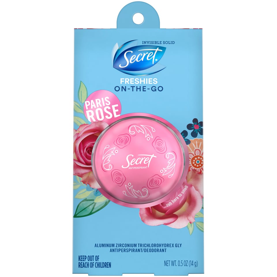 EWG Skin Deep® Secret Freshies on the Go Aluminum Zirconium Trichlorohydrex Gly
